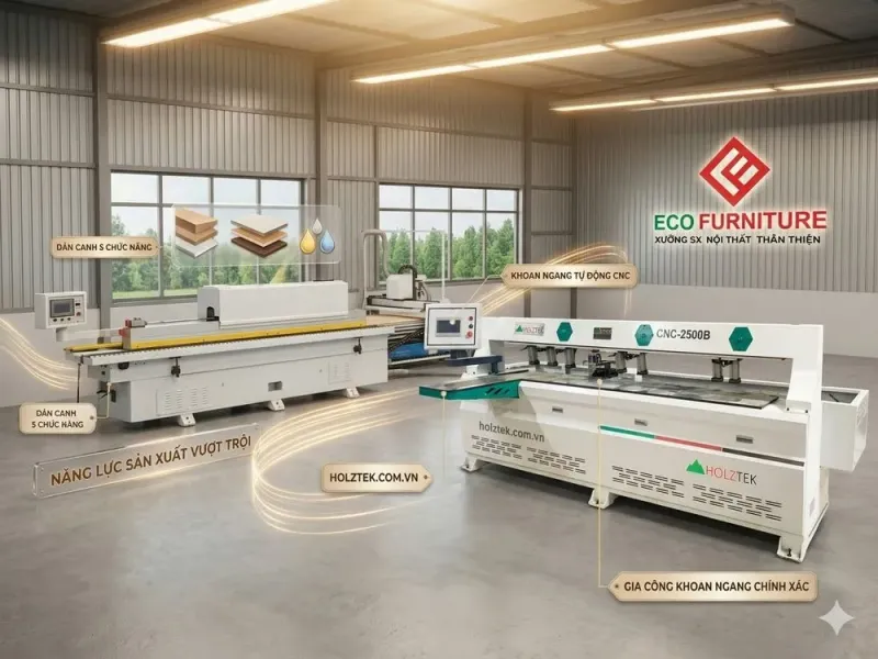 Thiết bị khoan cam chốt tự động, loại bỏ hoàn toàn sai lệch lỗi con người