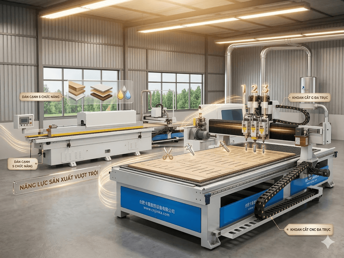 Xưởng gỗ Thân Thiện thực tế